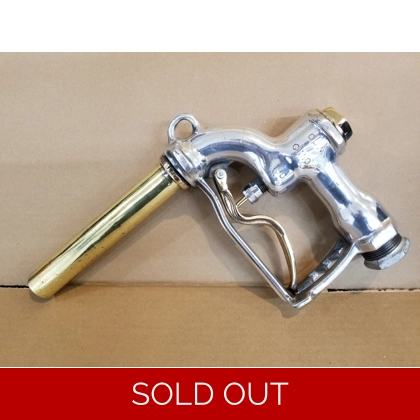 ORIGINAL OPW GAS DELIVERY TRUCK NOZZLE PRO. BUFFED AND POLISHED